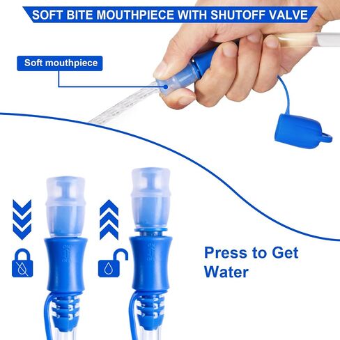 MIYCOO Hydration Bladder, 2L Leak Proof Water Bladder for Hiking Backpack, BPA Free Wide Opening Water Reservoir Bag for Camping, Running, Cycling, Climbing in Saudi Arabia