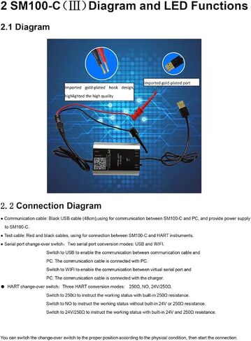 مودم HART-USB، جهاز اتصال HART صناعي مع مصدر طاقة مدمج 24 فولت، متوافق مع أدوات بروتوكول HART in Kuwait