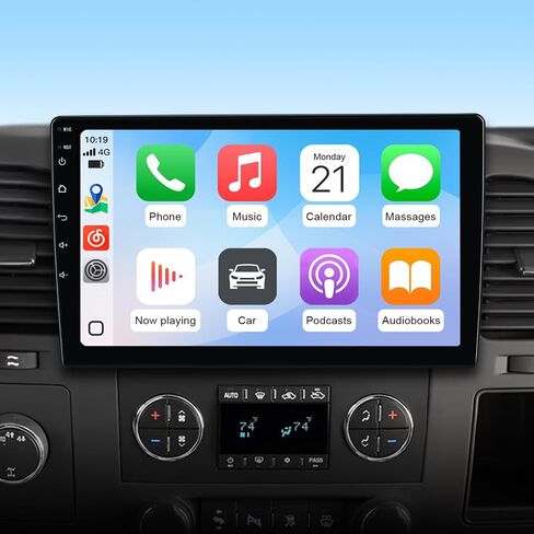 Junsun 4Core 64GB ROM Car Radio Stereo for Chevy Chevrolet Silverado 2007-2013 Tahoe Equinox GMC Sierra Yukon with Android 13 CarPlay Android Auto Bluetooth 5GHz WiFi in Saudi Arabia