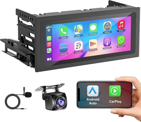 [8-core+64G] 8 Inch Car Radio for Chevy Silverado GMC Sierra Yukon 2007-2012, QLED Touch Screen GPS Navigation Stereo Upgrade with CarPlay Android Auto, Backup Camera, SWC, Bluetooth, Android 15 in Saudi Arabia