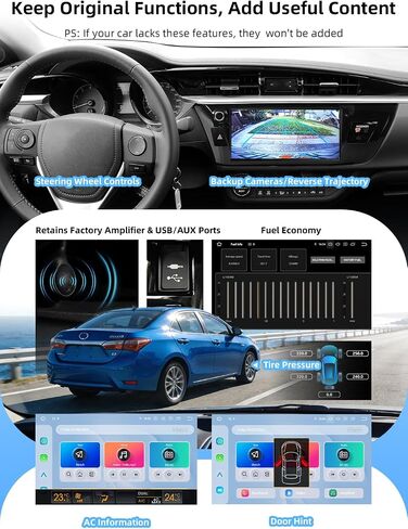 Dasaita 10.33" Plug & Play Car Stereo for Toyota Corolla 2014 2015 2016 in Saudi Arabia
