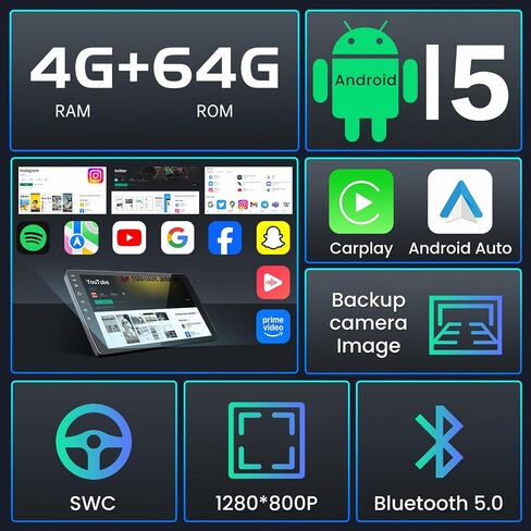 8 Core Car Radio Stereo for Ford Transit 150 250 350 2015-2019: Upgrade | 5G WiFi 1280 * 800 HD 9 Inch Touch Screen Head Unit Replacement with Backup Camera Wireless Carplay GPS FM SWC BT USB 2G+32G in Saudi Arabia