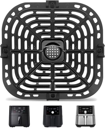 Air fryer Replacement Parts for Instant Pot Vortex Plus 6 in 1 4 Quart Air Fryer Oven, 7.5''×7.5'' Square Food Grade Air Fryer Grill Pan Grill Plate Crisper Plate Accessories Tray Rack in Saudi Arabia