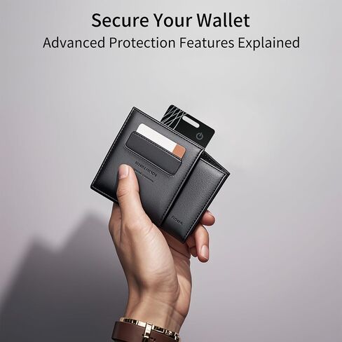 Ultra-Thin Wallet Tracker Card Works with Apple Find My, Rechargeable Slim Tracking Card, Bluetooth Tracker for Wallets, Key Finder & Item Locator for Luggage, Passports - MFi Certified iOS Only in Saudi Arabia
