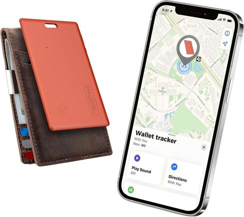 [معتمد من Apple MFi] (iOS فقط) بطاقة تعقب المحفظة، بطاقة محفظة Air-Tag، ابحث عن بطاقة التتبع الخاصة بي، تصميم مقاوم للماء، محدد موقع العناصر للمحفظة، والمفاتيح، والأمتعة، والحقائب، وجواز السفر، والمحفظة، 120 ديسيبل (أسود*1) in Kuwait