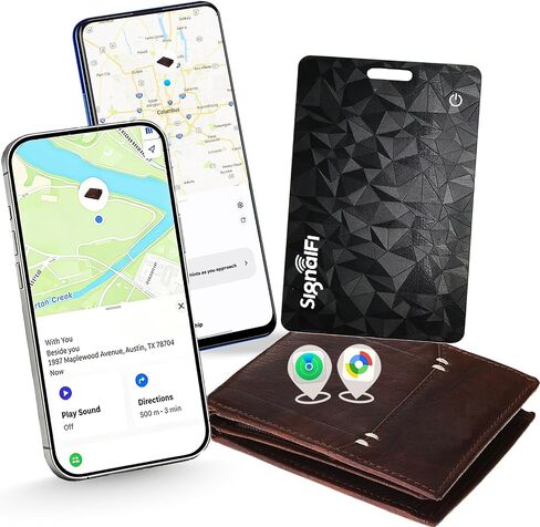 Wallet Tracker Card for iOS & Android,Ultra-Thin IP68 Waterproof | Long Battery Life,works with Apple Find My & Google Find Hub,Wireless Charging,Perfect for Wallets, Passports, Bags & Pets in Saudi Arabia
