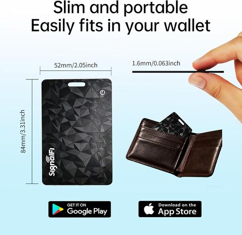 Wallet Tracker Card for iOS & Android,Ultra-Thin IP68 Waterproof | Long Battery Life,works with Apple Find My & Google Find Hub,Wireless Charging,Perfect for Wallets, Passports, Bags & Pets in Saudi Arabia