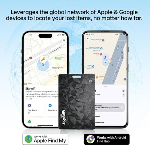 Wallet Tracker Card for iOS & Android,Ultra-Thin IP68 Waterproof | Long Battery Life,works with Apple Find My & Google Find Hub,Wireless Charging,Perfect for Wallets, Passports, Bags & Pets in Saudi Arabia