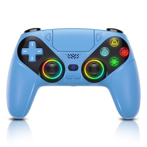 Gamrombo for PS5 Controller, Wireless Controller for PlayStation 5, PS5 Slim/Pro & PC, with 9 Colors RGB Light, Dual Vibration, Turbo, Programmable, 3.5mm Audio Jack & Speaker in Saudi Arabia