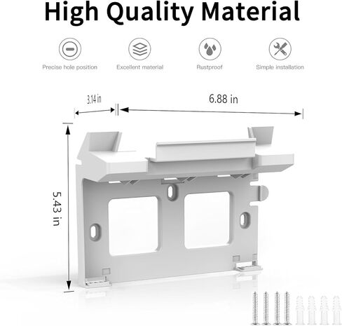 Starlink Gen3 Router Wall Mount Compatible with Starlink 4/4X/Gen3 | Power Supply Mount Kit High Performance Dish in Saudi Arabia