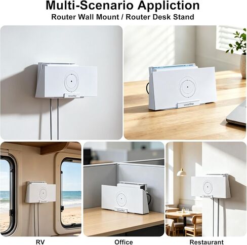 for Starlink Gen 3 Router Mount All-in-One Starlink Gen 3 Router Wall Mount | For Starlink Standard V3/4X Mesh Router & Gen 3/4X Power Supply Mounting Kit Space-Saving Starlink Router Wall Mount-LM-3C" in Saudi Arabia