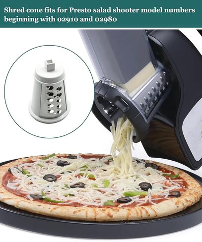 Shred Cone Fits for Presto Regular Salad Shooter 02910 02980 | Cheese Grater Replacement Parts for Shredding Cheese, Vegetables and Fruits (Square Plug) in Saudi Arabia