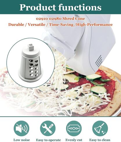 Shred Cone Fits for Presto Regular Salad Shooter 02910 02980 | Cheese Grater Replacement Parts for Shredding Cheese, Vegetables and Fruits (Square Plug) in Saudi Arabia