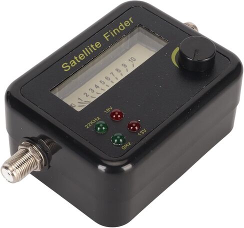 Fabater Digital Satellite Finder SAT Finder Portable Tuned C Ku Band DB Level Control with LNB to REC Connector for Signal Detection in Saudi Arabia