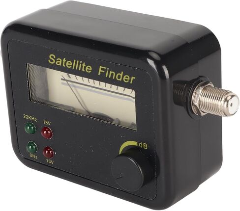 Fabater Digital Satellite Finder SAT Finder Portable Tuned C Ku Band DB Level Control with LNB to REC Connector for Signal Detection in Saudi Arabia