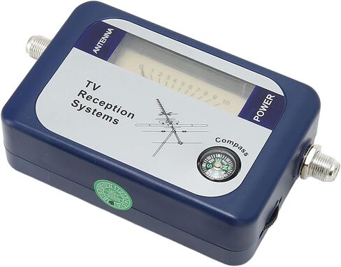 Fabater Digital TV Signal Finder, High Accuracy 170 860MHz Backlight TV Antenna Signal Strength Meter, Mini Finder with Portable Design for Satellite Detection in Saudi Arabia