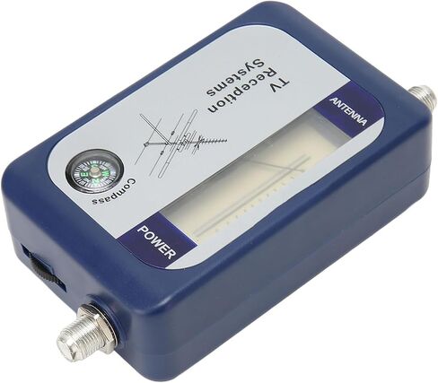 Fabater Digital TV Signal Finder, High Accuracy 170 860MHz Backlight TV Antenna Signal Strength Meter, Mini Finder with Portable Design for Satellite Detection in Saudi Arabia