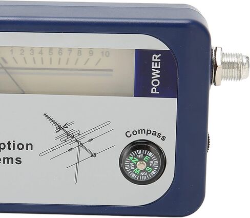 Fabater Digital TV Signal Finder, High Accuracy 170 860MHz Backlight TV Antenna Signal Strength Meter, Mini Finder with Portable Design for Satellite Detection in Saudi Arabia