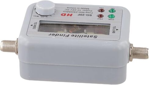 For Satellite Signal Finder, Receiver Powered Meter For Antenna Alignment | 22KHz Tone Output, Readable Backlit Gauge Screen, Battery-free Power Supply Mode, For Personal Dish Installation Calibration in Saudi Arabia