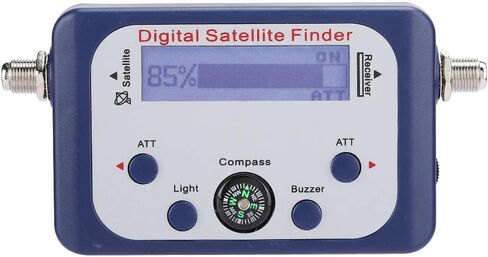 Fabater Portable Digital Satellite Signal Finder Meter 950-2150MHz LCD Display Signal Strength Meter with Electronic Buzzer Backlight Online Sensitive Builtin Amplifier for TV in Saudi Arabia