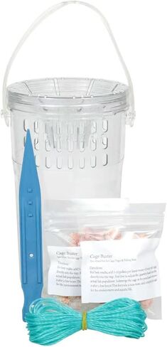 Portable Clear Plastic Minnow Fish Trap Bottle for Live Bait Fishing | Ideal for Parent-Child Camping and Outdoor Activities for Catching Only for catching Small Fish, Shrimp as Fishing Bait. in Saudi Arabia