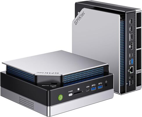 GMKtec AI Mini PC Ryzen Al Max+ 395 (up to 5.1GHz) Mini Gaming Computers | 128GB LPDDR5X 8000MHz (16GB*8) 2TB PCIe 4.0 SSD, Triple Screen 8K Display, WiFi 7 & USB4, SD Card Reader 4.0 EVO-X2 in Saudi Arabia