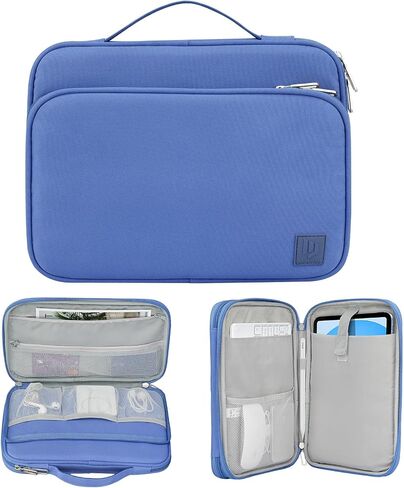 Dadanism 9-11 Inch Tablet Sleeve Carrying Case with Handle & Multi-Pocket | Fits iPad A16 11", iPad Air M4/Pro M5 11", iPad 10th Gen/Air 5/4 10.9", iPad 9/8/7th 10.2", Galaxy Tab A11+ Plus 11", Black in Kuwait