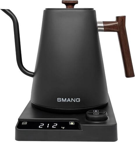 Electric Kettles, Gooseneck Electric Kettle, ±1℉ Temperature Control, for Pour Over Coffee and Tea, 304 Stainless Steel Inner, BPA-Free, Quick Heating Electric Kettles for Boiling Water, 1L Black in Saudi Arabia