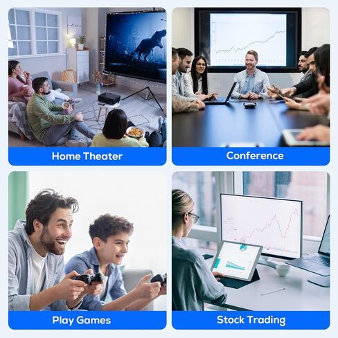 WENTER USB to HDMI Adapter, USB 3.0 HDMI Audio Video Converter Multiple Monitors Display Extender for Laptop Desktop Projector Compatible with Windows 7/8/8.1/10 in Saudi Arabia