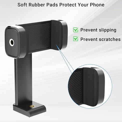 حامل ثلاثي للهاتف، حامل أحذية للكاميرا الساخنة والباردة لهاتف iPhone Andriod | كاميرا Hot 2 Cold Shoe Phone Mount متوافق مع iPhone Android Sony Canon DJI Ronin S/SC Zhiyun Gimbals in Kuwait