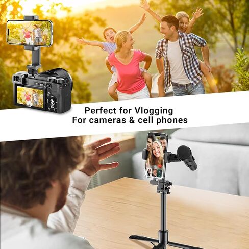 حامل ثلاثي للهاتف، حامل أحذية للكاميرا الساخنة والباردة لهاتف iPhone Andriod | كاميرا Hot 2 Cold Shoe Phone Mount متوافق مع iPhone Android Sony Canon DJI Ronin S/SC Zhiyun Gimbals in Kuwait