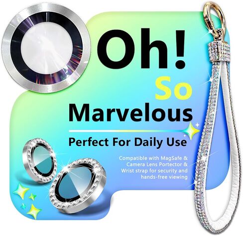 NGB Designed for Samsung Galaxy S23 Ultra Case, Clear | Magnetic Compatible with MagSafe | Glitter Liquid Sparkle Cute Cover for Women Girls | with Camera Lens Protector & Wrist Strap in Saudi Arabia