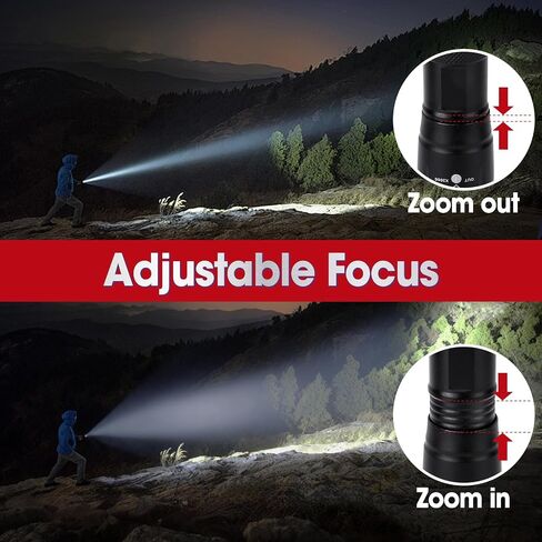 YesBes 7 Pack Small LED Flashlights High Lumens, Tactical Flashlight with 5 Modes, Waterproof Zoomable Flash Light, Small Flashlight for Camping Home Emergencies, Hunting Camping Essentials in Saudi Arabia