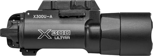 SureFire Weaponlight LED - X300U-A 1,000 Lumens 11,300 Candela - Black | X300U-A Rail Lock Mount Hybrid Beam LED w/ Ambidextrous Push/Toggle Switch - Mil-Spec Hard Anodized IPX7 - Black in Saudi Arabia