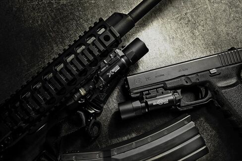 SureFire Weaponlight LED - X300U-A 1,000 Lumens 11,300 Candela - Black | X300U-A Rail Lock Mount Hybrid Beam LED w/ Ambidextrous Push/Toggle Switch - Mil-Spec Hard Anodized IPX7 - Black in Saudi Arabia