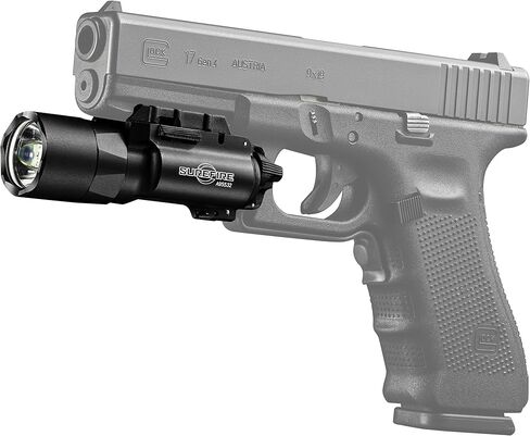 SureFire Weaponlight LED - X300U-A 1,000 Lumens 11,300 Candela - Black | X300U-A Rail Lock Mount Hybrid Beam LED w/ Ambidextrous Push/Toggle Switch - Mil-Spec Hard Anodized IPX7 - Black in Saudi Arabia