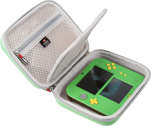FBLFOBELI Case for Nintendo 2DS Legend of Zelda Ocarina of Time 3D | EVA Hard Shell, Shockproof & Water-Resistant, Protective Carrying Case with Handle, Double Zipper, Travel Storage Bag, Green in Saudi Arabia