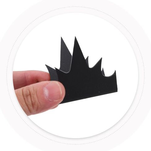 Baluue 8pcs Stainless Steel Anti Climb Fence Spikes for Walls and Fences, Black Multi Directional Spikes Dense Distribution, Resists Deformation and Deterring Trespassing, for Yard in Saudi Arabia