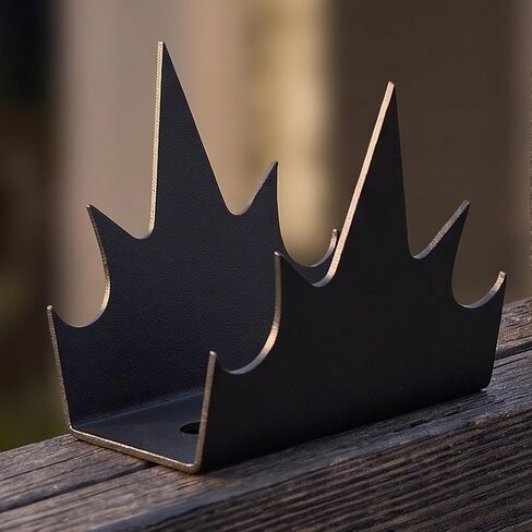 Baluue 8pcs Stainless Steel Anti Climb Fence Spikes for Walls and Fences, Black Multi Directional Spikes Dense Distribution, Resists Deformation and Deterring Trespassing, for Yard in Saudi Arabia