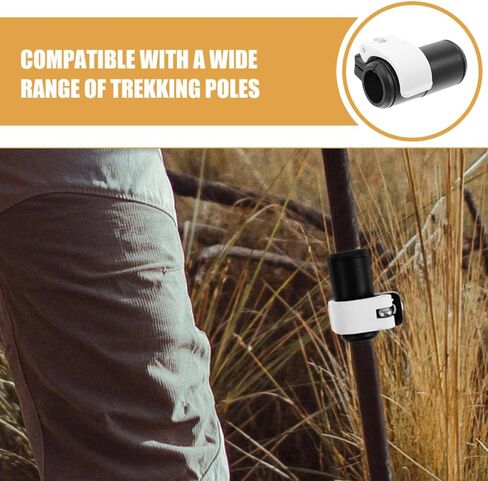 Portable Climbing Stick Anti-Slip Plastic Clip External Lock Fastener 2pcs Easy Installation for Trekking Pole and Walking Stick for Hiking and Outdoor Adventures in Saudi Arabia