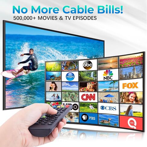 Digital Antenna for Local Channels, TV Antenna for Smart TV | 5000+ Miles Range Digital Antenna for Local Channels, 4K 8K 1080p HD Antenna with Signal Booster-18FT Coaxial Cable in Saudi Arabia