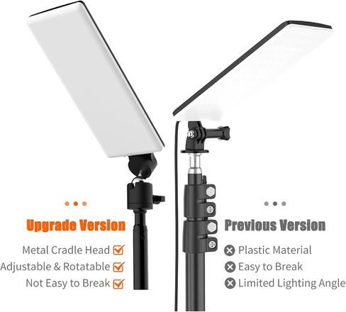 Camping Light, IP65, 84 LEDs, USB Powered | Selfie Light, Fireproof PC Housing, Rotatable Metal Cradle, Tripod, Makeup Use, USB Device Compatibility in Saudi Arabia