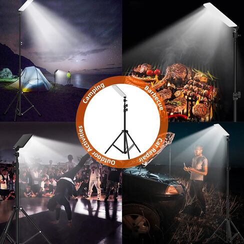 Camping Light, IP65, 84 LEDs, USB Powered | Selfie Light, Fireproof PC Housing, Rotatable Metal Cradle, Tripod, Makeup Use, USB Device Compatibility in Saudi Arabia