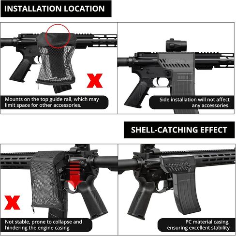 Brass Catcher, with an Installation Base for Rifle Accessories | Quick-disassembly, heat-resistant ar shell catcher—holds 30+ spent casings to speed up range cleanup. in Saudi Arabia