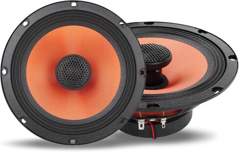 6.5 Inch 500W Coaxial Car Speaker Pair 4 Ohm 2-Way | Distortion Free Stereo Sound Flush Mount Design Ideal for Car Door Original Audio System Upgrade in Saudi Arabia
