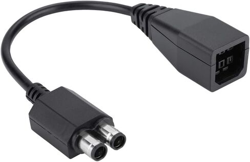 AC Adapter Converter Cable Transfer Cord Power Supply for 360 Slim 11 inch with 2 Port Connector for Old to Slim Power Plug in Saudi Arabia
