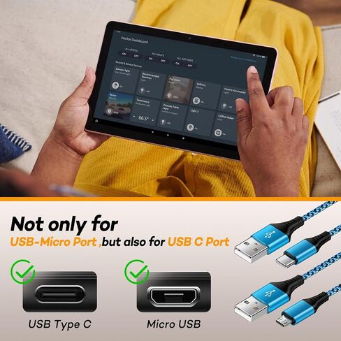Kindle Charging Cord Replacement Accessories for Kindle 2025 2024 2022 2023,Colorsoft/Scribe/Oasis/Paperwhite 10th 11th 12th,Type C Cable for Amazon Fire Tablet HD 6 7 8 10 Plus/Kids Pro/Edition in Saudi Arabia