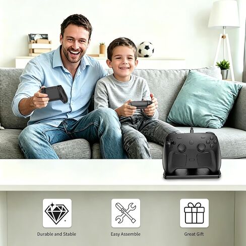 Desktop Charing Stand for Steam Controller 2 (2026) | Steam Controller 2 Holder Base,Cable Management,Puck Support and Anti-Slip Silicone Pad in Saudi Arabia