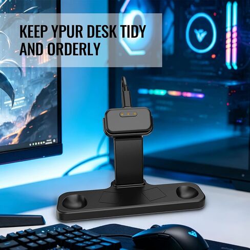 Desktop Charing Stand for Steam Controller 2 (2026) | Steam Controller 2 Holder Base,Cable Management,Puck Support and Anti-Slip Silicone Pad in Saudi Arabia