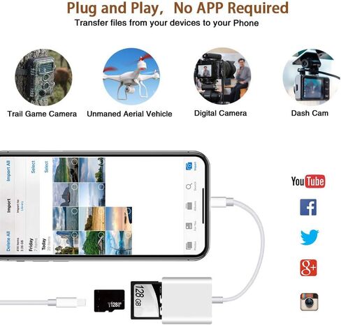 SD Card Reader USB-C, Support SD/TF Card Reader for Android Phone | Plug and Play, Supports up to 512GB Memory Card in Saudi Arabia